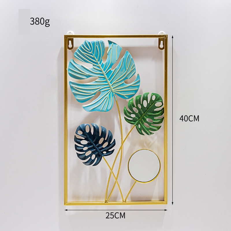 40cm x 25cm Wall Decoration 3D / Hiasan Dinding Dengan Cermin / Hiasan Dinding / Hiasan Dinding Besi
