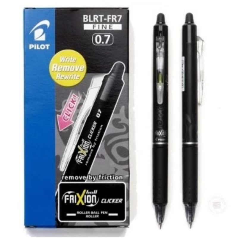 

Pilot Pulpen Frixion Clicker 0.7 black / pulpen bisa dihapus