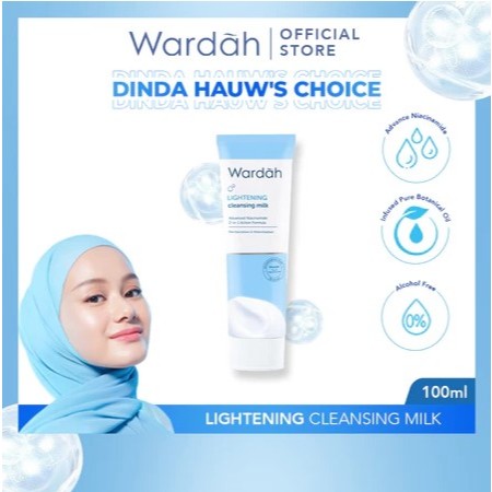 Wardah Lightening Cleansing Milk 100ml | Pembersih Wajah glowing
