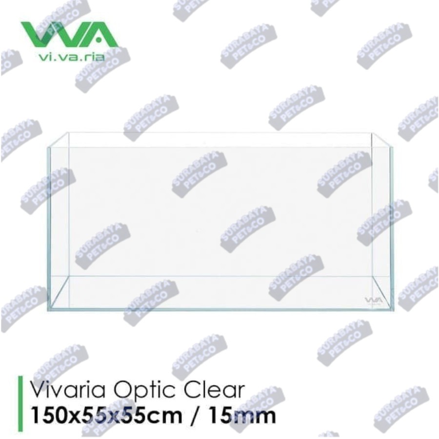 Aquarium Optic Clear 150x55x55 15mm Vivaria cube garden 150cm low iron