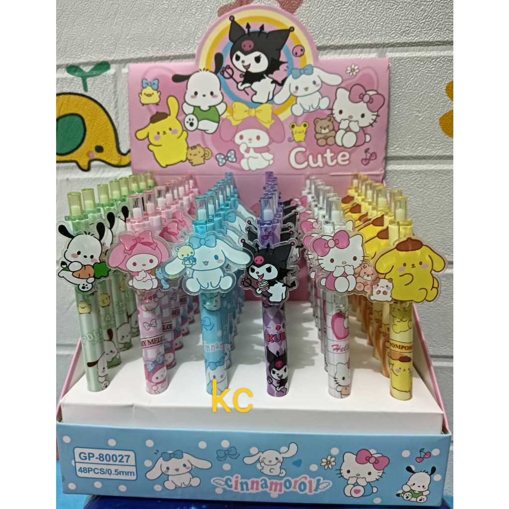 

6 pcs pulpen karakter CINAMORO, KOROMI, MELODY