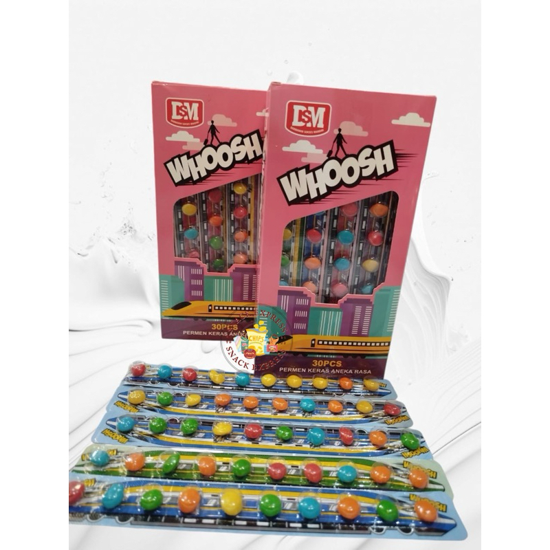 

DSM Whoosh Permen Keras Aneka Rasa / Whoosh Candy (1 box isi 30 pcs)