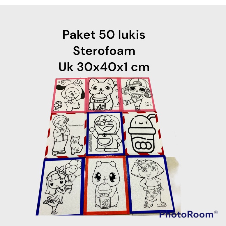 

KODE Y43R 5pcs Lis Lakban Lukis Sterofoam Uk 3x4x1cm