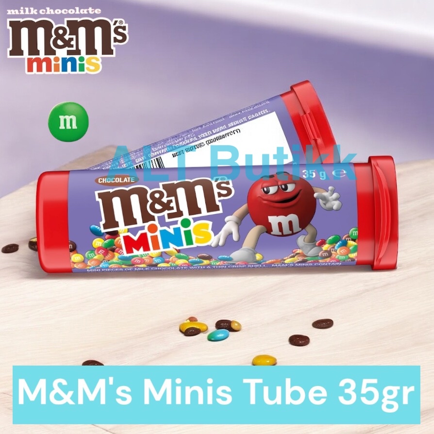 

M&M's MINIS TUBE 35 GR | M&M MILK CHOCOLATE | COKLAT MNM