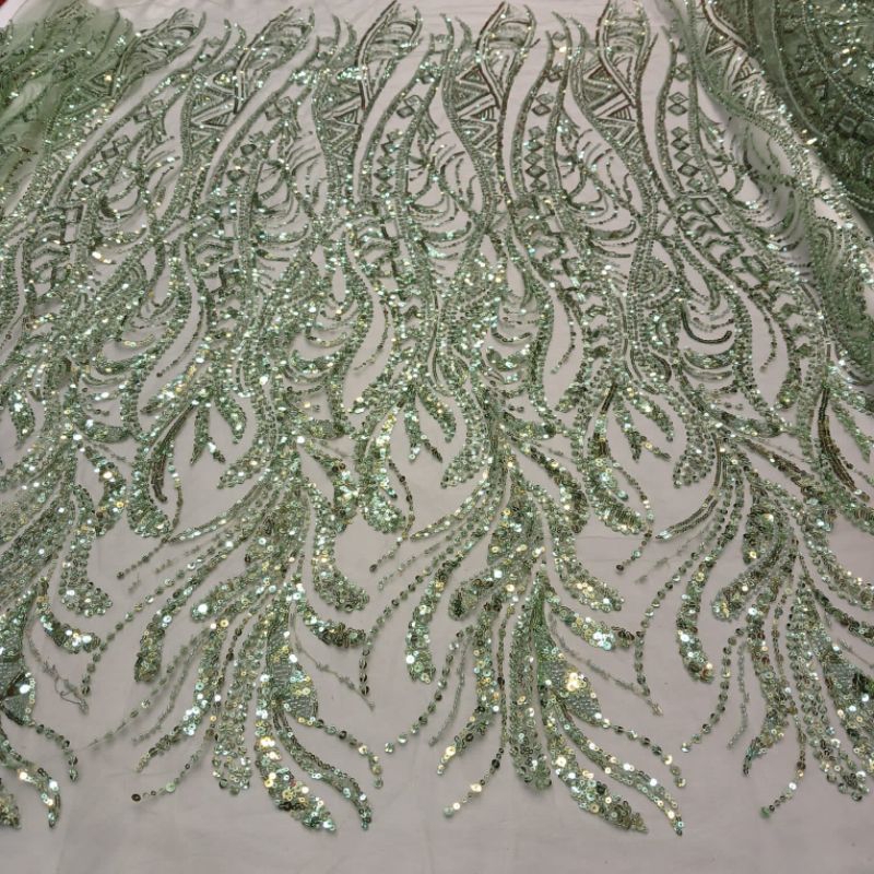 Tile akar full payet kain tile terbaru