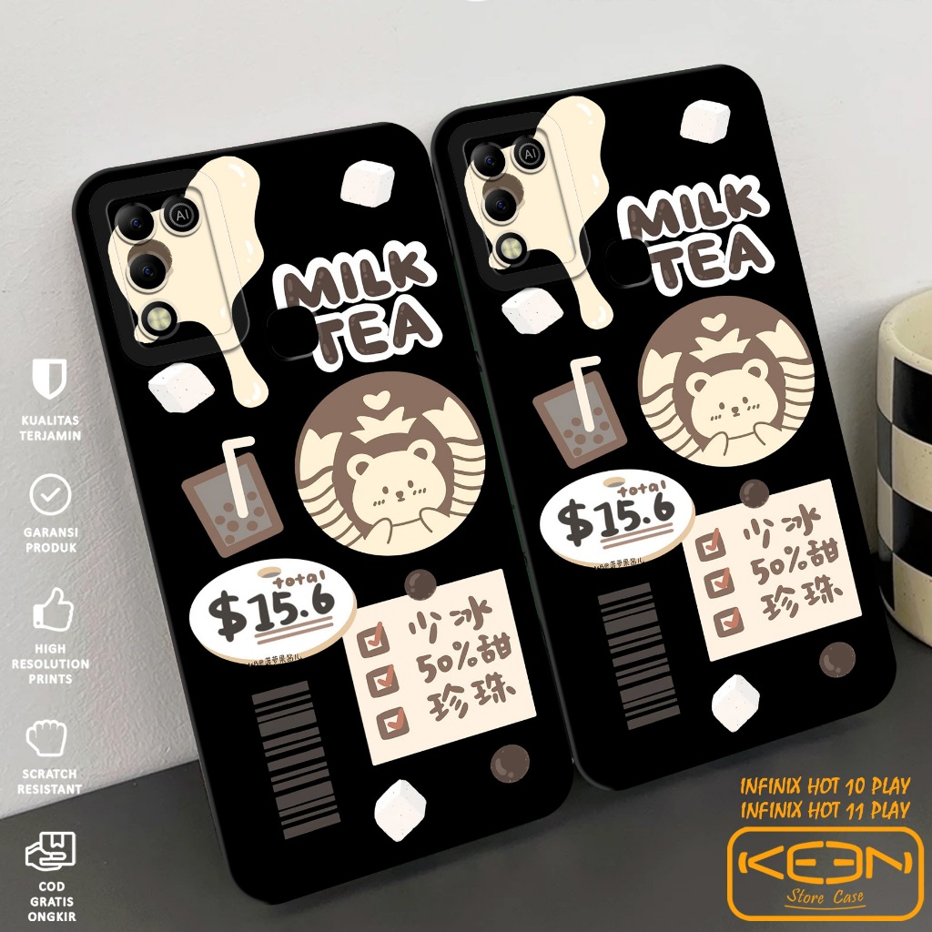 Case Infinix Hot 10 Play/Hot 11 Play - Softcase Infinix Hot 10 Play/11 Play Motif Starbucks - Casing