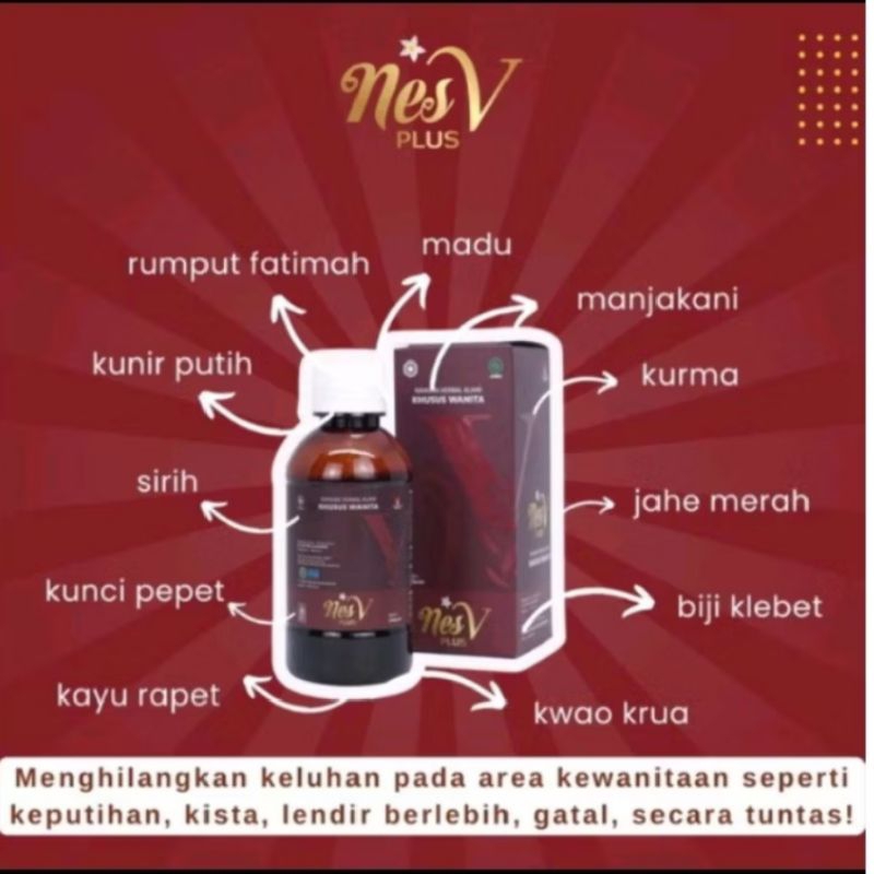 NES V PLUS HWI ASLI ORIGINAL 100% Madu Perawatan Kewanitaan NES V PLUS