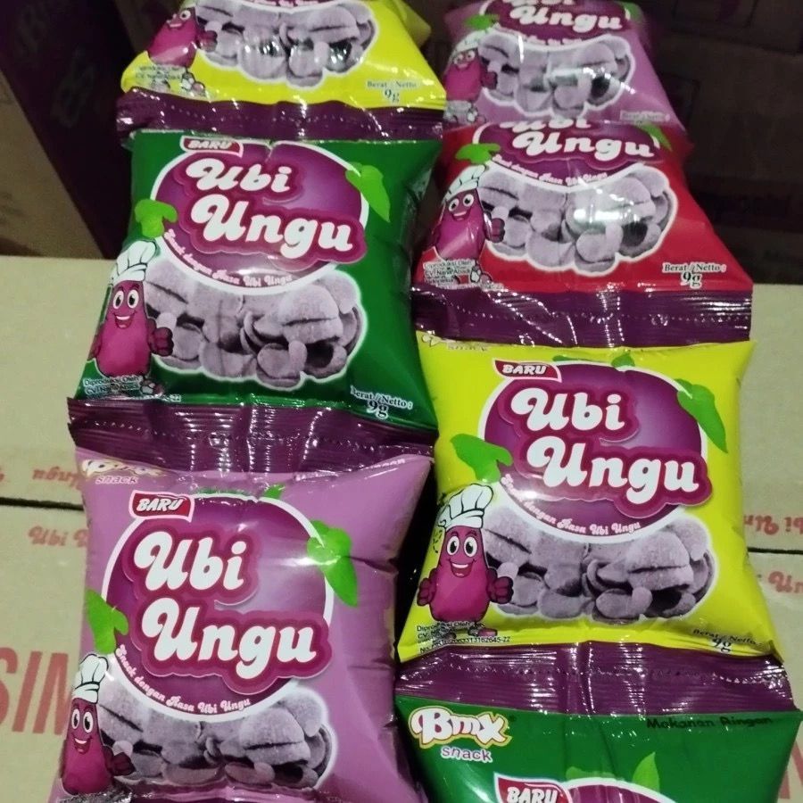 

BMX Snack Ubi Ungu 1renceng Isi (10pcs) x9gr