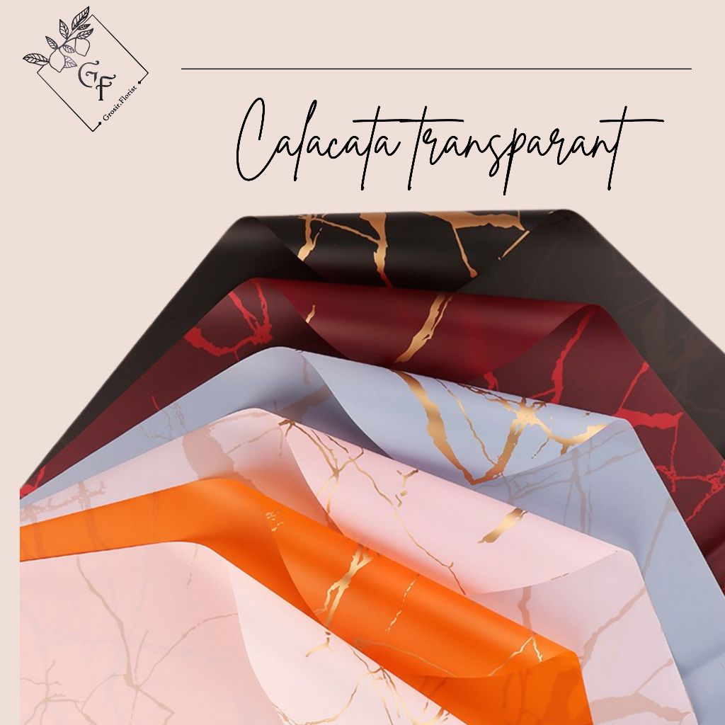 

TERLENGKAP ECER PAPER MARBLE CALACATTA GOLD Flower Wrapping Paper Buket Hand Bouquet lembaran