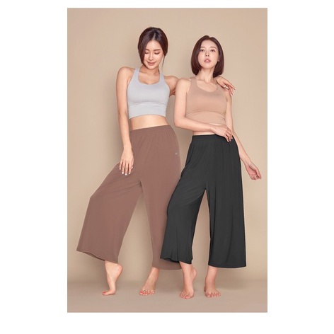 KODE M34R STL HOHO WIDE BANDING PANTS KULOT dengan Kantong