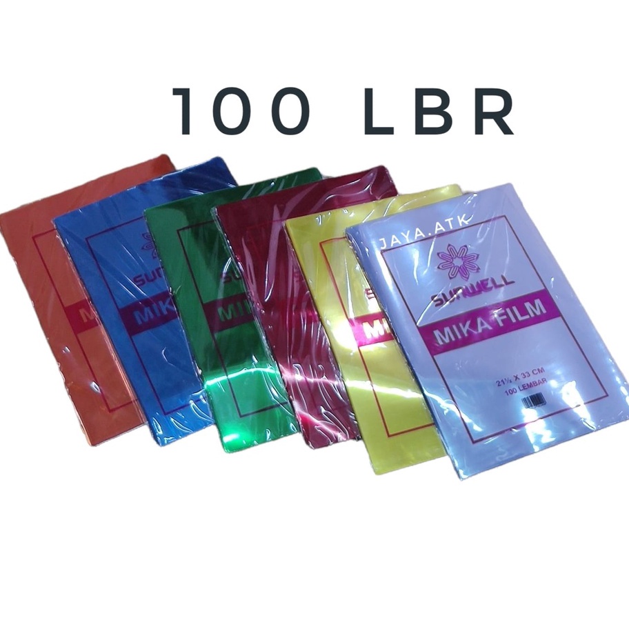 

KI3 PLASTIK MIKA JILID FOLIO SAMPUL BUKU PLASTIK BENING WARNA 1 LBR