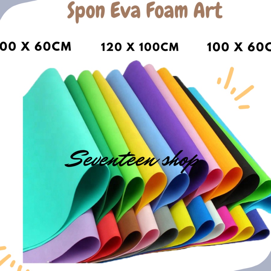 CUCIGUDANG Spons eva Busa Ati 2mm warna Kerajinan  Eva spon  Eva foam