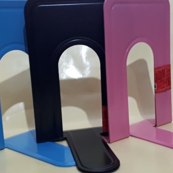 

Flash Sale standar buku book end stand book pembatas buku besi penyangga buku 1 pasang