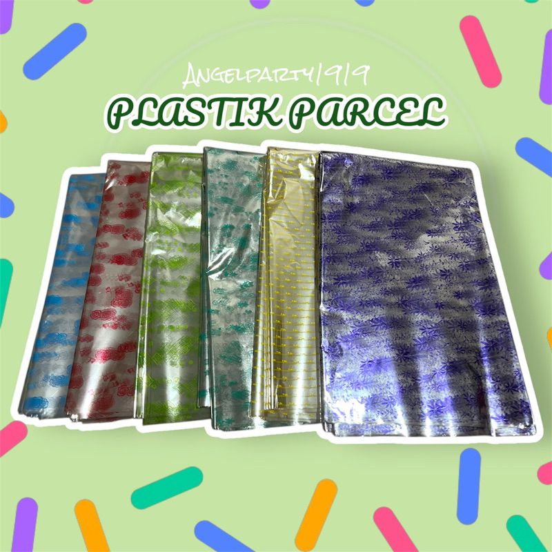 

parcel plastik motif 75x90cm / plastik bungkus kado / plastik kaca bingkisan / plastik pacel souvenir 10 lmbr