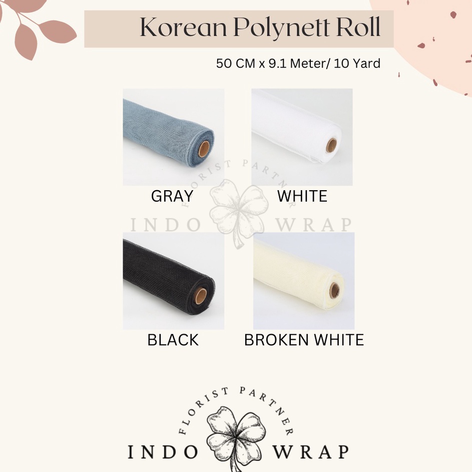 

Super Berhadiah KOREAN POLYNET ROLL FLOWER WRAPPING