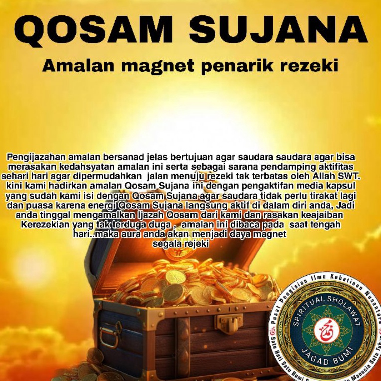 KODE L92H Jasa Pengijazahan Ilmu Qosam Sujana Kerezekian
