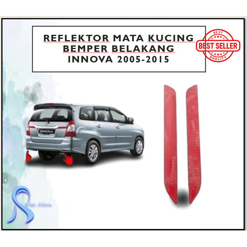 Reflektor Mata Kucing Bemper Belakang Innova 2005-2015 ORIGINAL