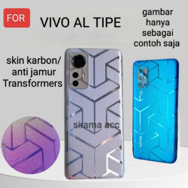 SKIN KARBON/ ANTI JAMUR VIVO AL TIPE Y20. Y21. Y17S. Y18. DLL TIPE LENGKAP. ANTI JAMUR TRANSFORMERS 