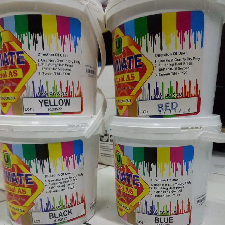 

KODE L97S Tinta sablon kaos plastisol unimate As 1 kg