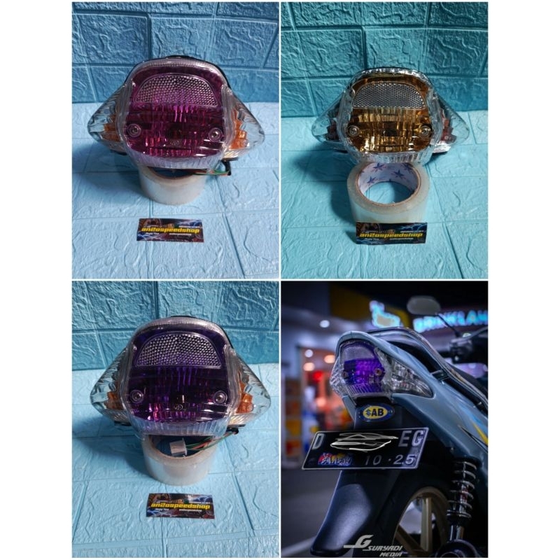 stoplamp lampu belakang Suzuki smash Thailand/Stoplamd smash 110 old/lama/tai lamp smash hma Thailan