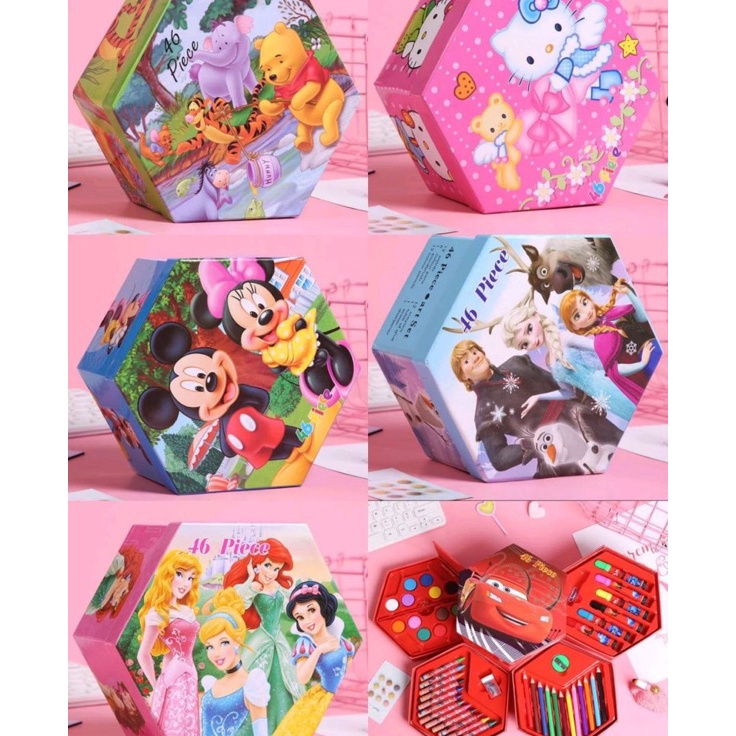 

Penjualan Berkualitas Crayon set isi 46 Spidol Pensil Warna Set Crayon Oil Paste Cat Air Alat Lukis Murah Toserbazaar