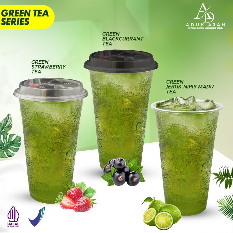 

ADUK AJAH - MINUMAN BUBUK GREEN APPLE TEA TEH HIJAU 1KG