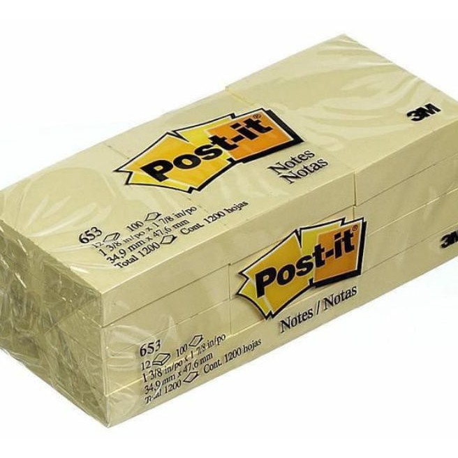 

Super Post it 653 3M tertera 1 pak 12 pad
