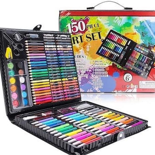 

Model Populer Crayon Set 15 pcs Krayon Set Art Set Perlengkapan Menggambar