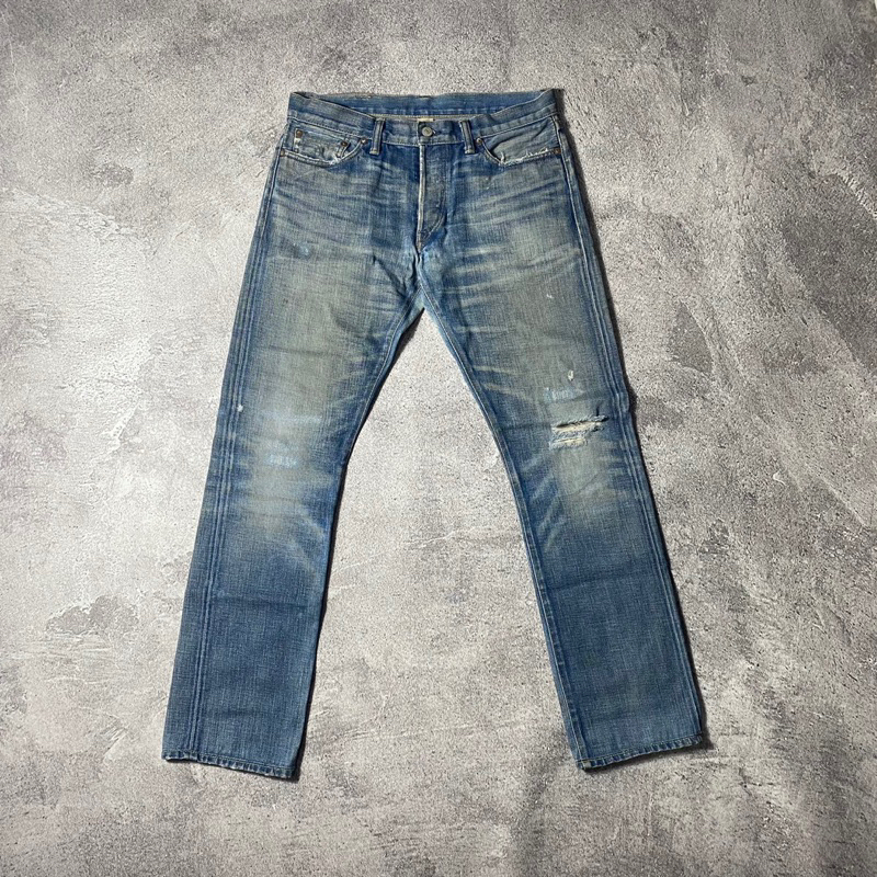 RRL Double Ralph Lauren Disstresed Selvedge Denim original termurah