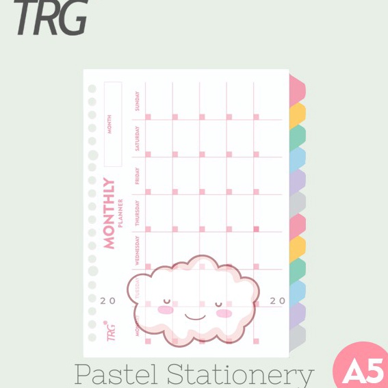 

Ekstra Pembatas Binder Loose Leaf A5 TRG 2 Holes 12 Tab Monthly Planner To Do List Divider Paper