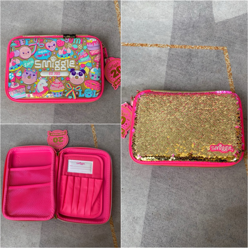 

SALE 70% SMIGGLE PENCIL CASE PINK kode 441214 ORIGINAL KIDZ STATION