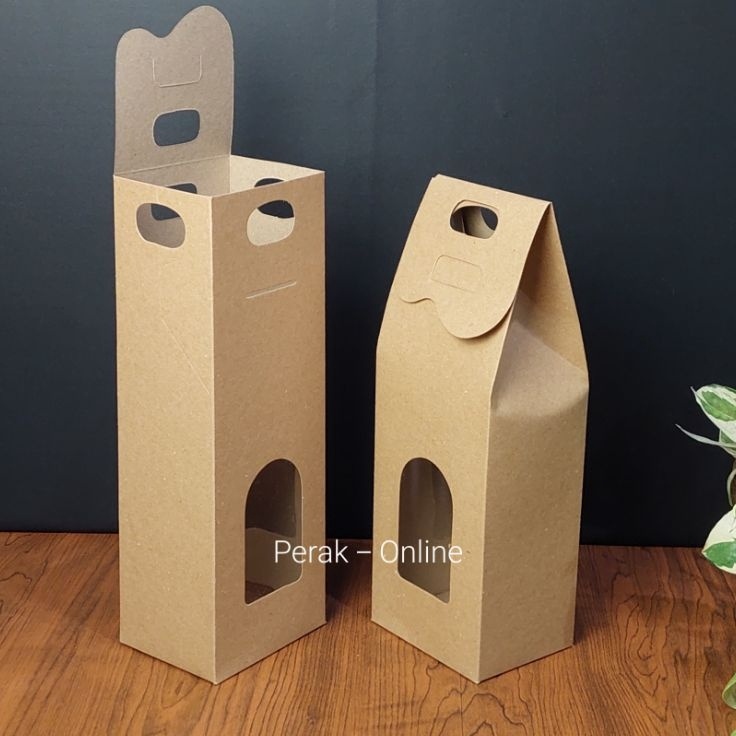 

TREND PRODUCT 25 Pcs Box Coklat Rustic Kraft Polos Box 1 x 8 x 28 Cm