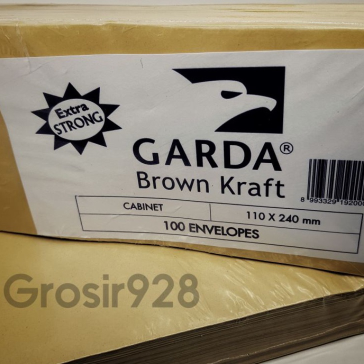 

Terbatas Brown Kraft Amplop Coklat Ga Kabinet Polos 11 x 24 mm