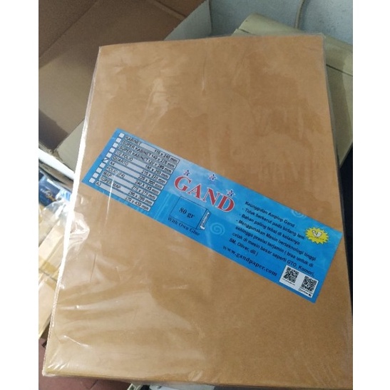 

KF7 Amplop coklat A4 seal lem merek Gand