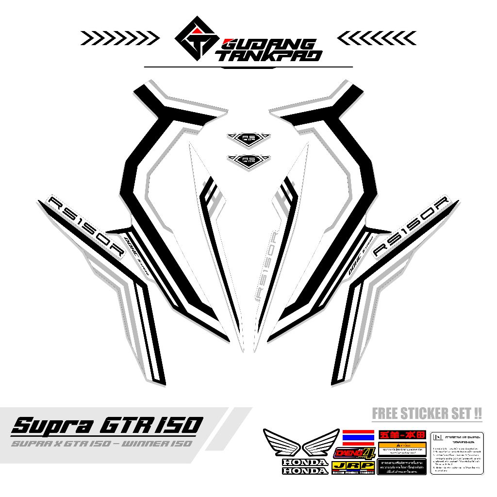 STIKER VARIASI SUPRA X GTR / STRIPING SUPRA X GTR ,VARIASI KODE  36 / STRIPING WINNER 150 / STR SUPR