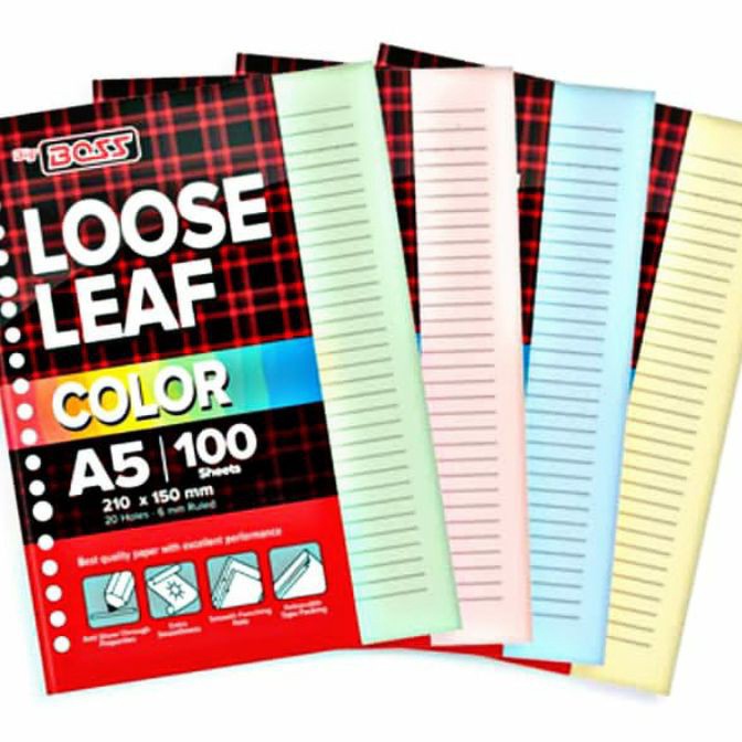 

KF7 Isi Binder Warna Bergaris A5 2ring B5 26ring