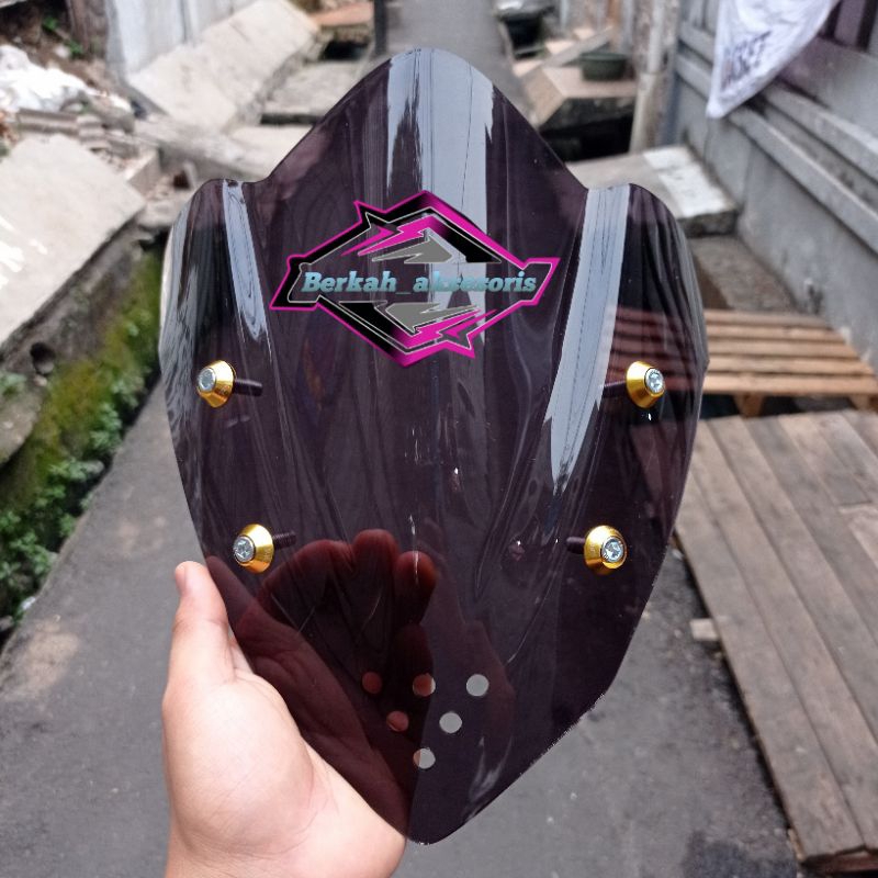 VISOR NINJA R WINDSHIELD NINJA R BONUS BAUT VARIASI