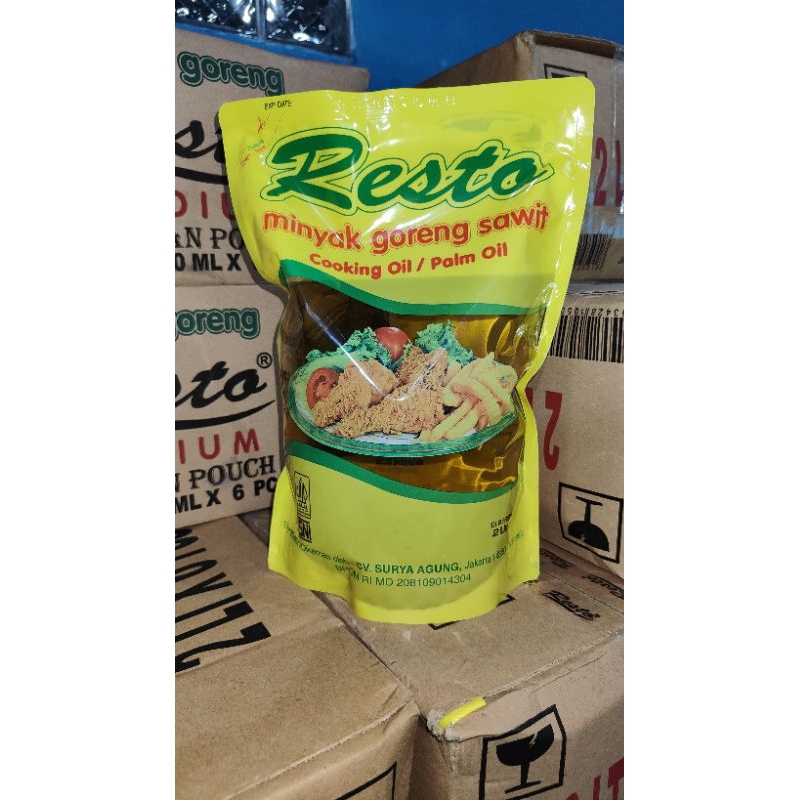 

MINYAK RESTO 2000 ML ( 1 DUS ISI 6 PCS ) MINYAK GORENG 2 LITER