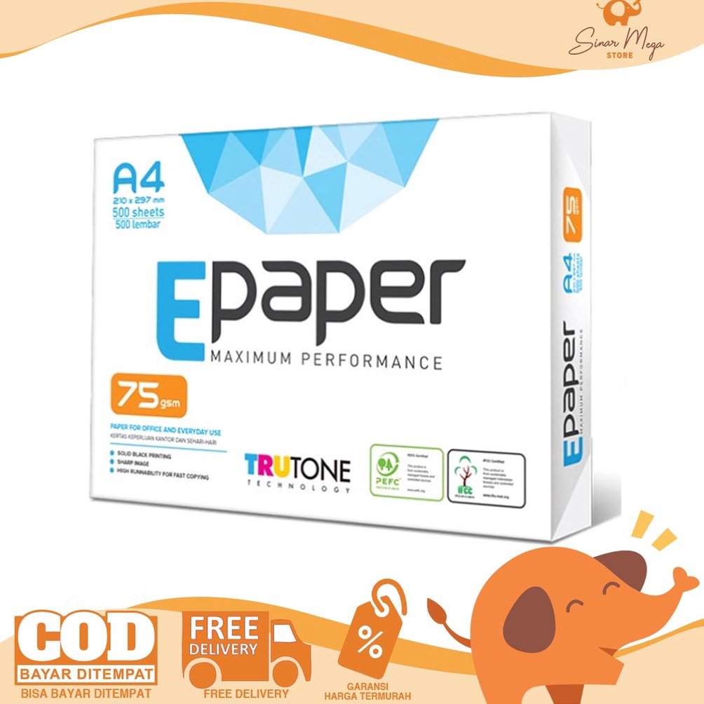 

KODE S2I Epaper Kertas PrintFotocopy A4 75gr