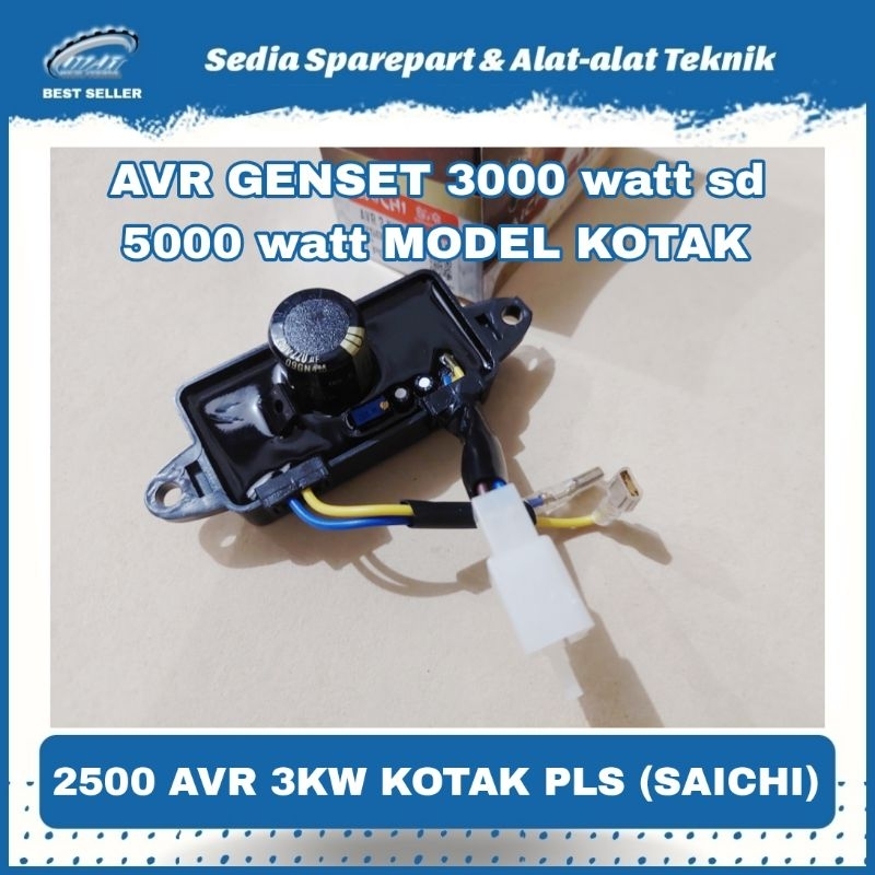AVR GENSET 3000 WATT SD 5000 WATT MODEL KOTAK MERK SAICHI