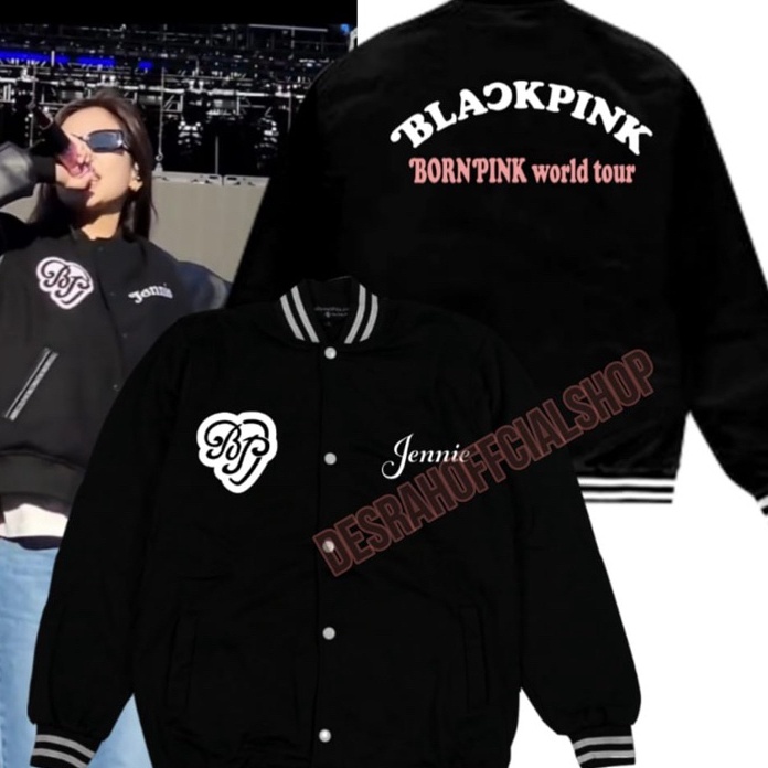 DISKON JACKET VARSITY baseball BLACKPINK BORNPINK tour