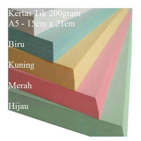 

Hemat A5 5 Lembar Kes Tik 2gram A5