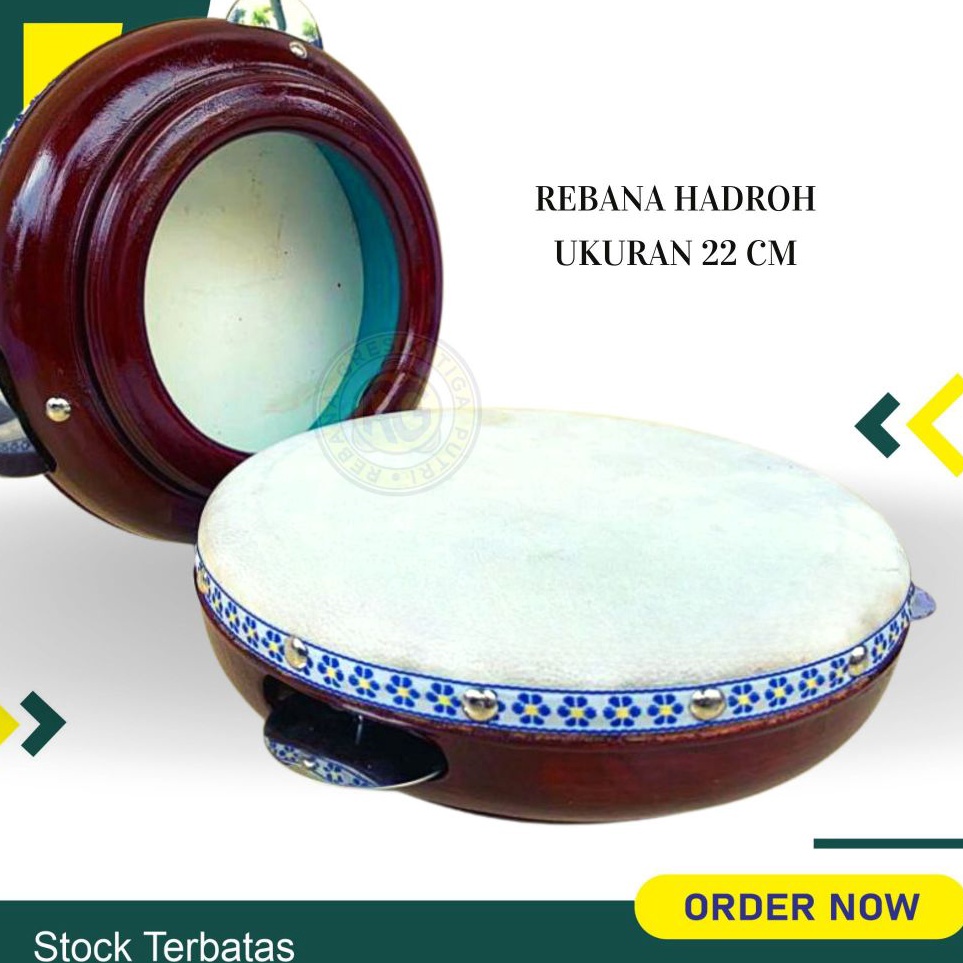Produk Trending  rebana ukuran 22 cm rebana hadroh model jepara rebana anak tk sd rebana terbangan k