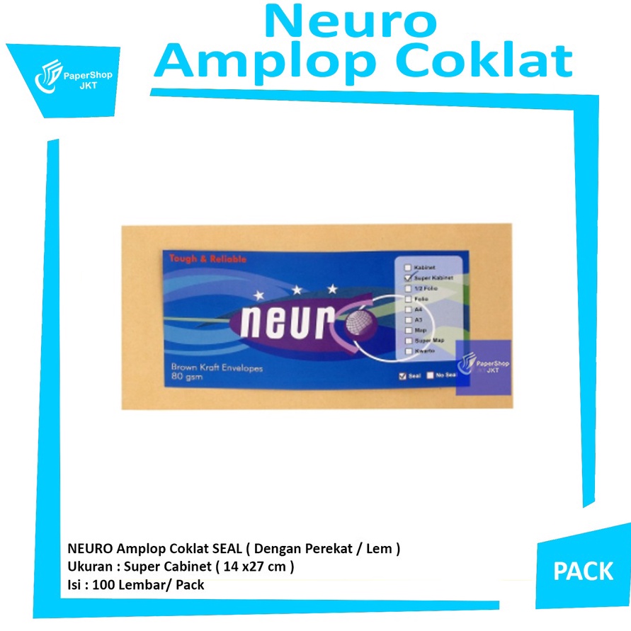 

Price NEURO Amplop Coklat Ukuran Kabinet No Seal Pack