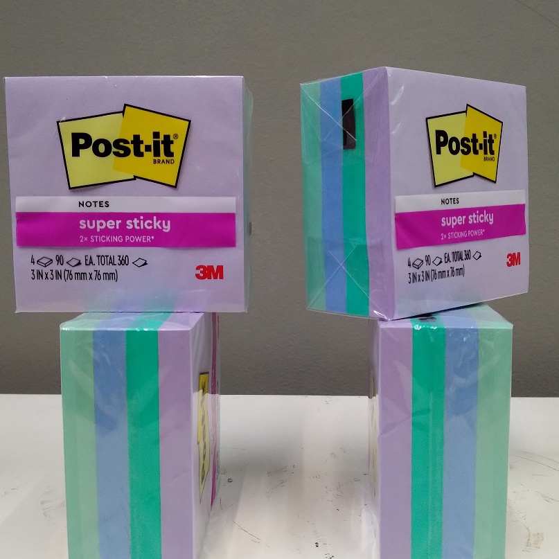 

KI3 3M Post It Sticky Notes 6544SSBLU Blue 3 inch x 3 inch