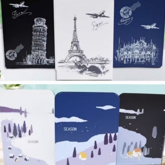 

FG2 1 Set Isi 2 Pcs Book End Stand Sandaran Penyangga Buku Keajaiban Dunia