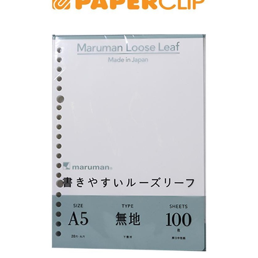 

Potongan LOOSE LEAF A5 MARUMAN L136H PLAIN POLOS 1S