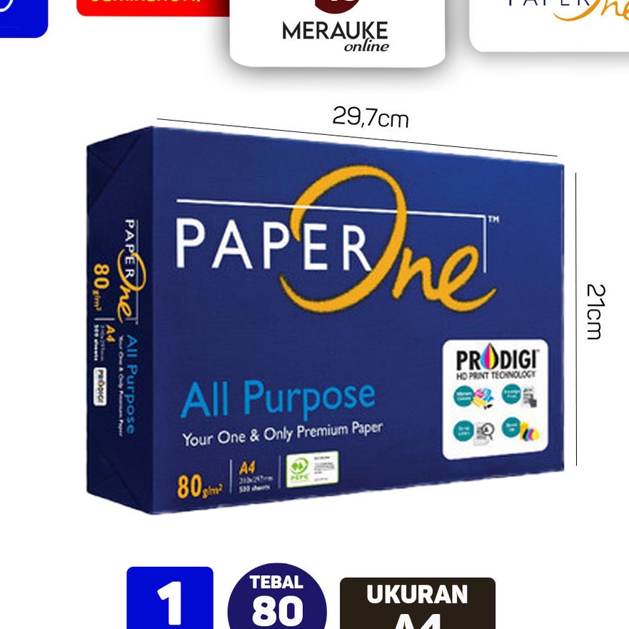 

Pilihan Kes HVS Paper One A4 8 GSM