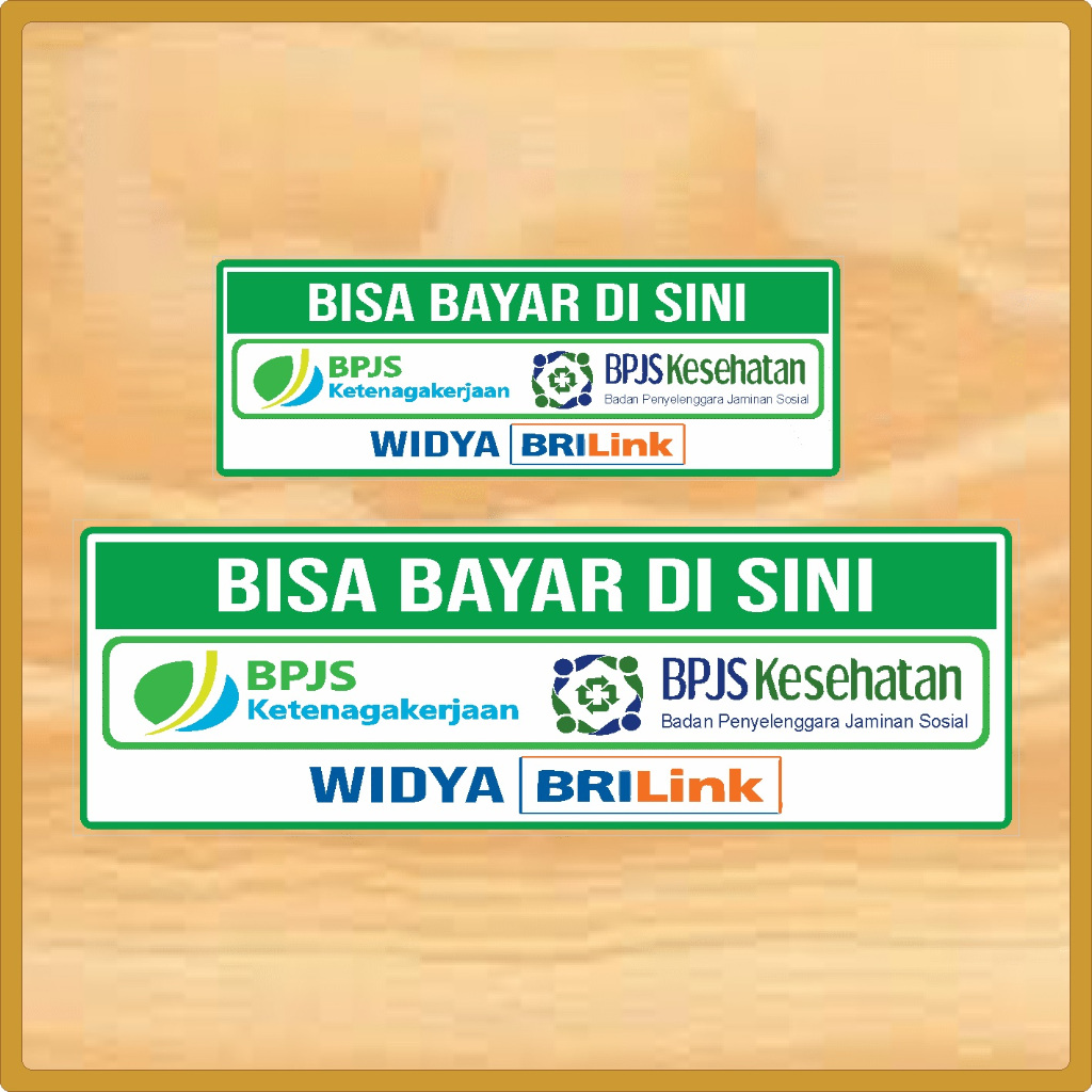 

Produk Custom (Pre Order), Stiker Bayar di sini BPJS, Stiker BPJS Kesehatan, Sticker BPJS Ketenagakerjaan