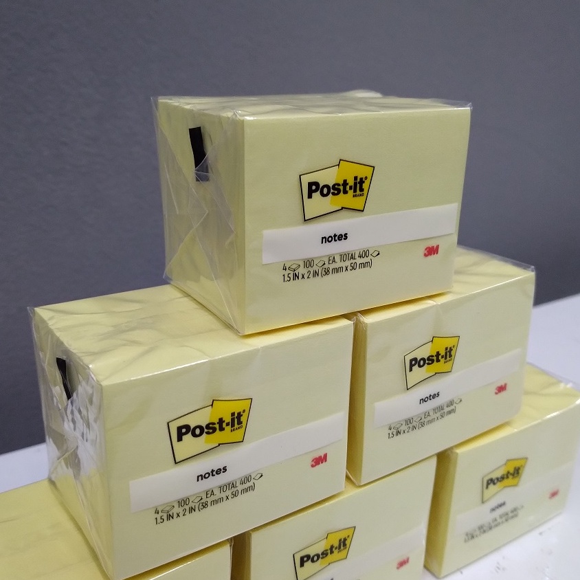 

Hemat 3M Post It Sticky Notes 6534CY Canary Yellow 15 inch x 2 inch